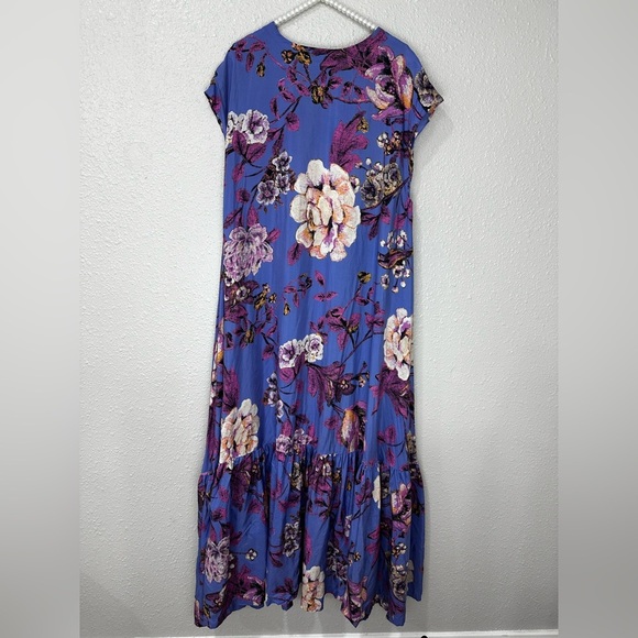 $298 FREE PEOPLE BLOSSOM SILK MAXI DRESS SIZE XS S M L - Picture 3 of 11